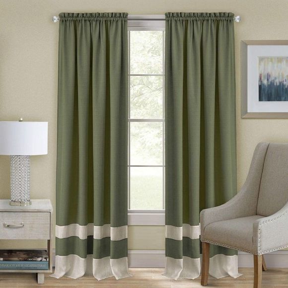 Ben&Jonah PrimeHome Collection Kate Rod Pocket Window Curtain Panel - 52x63 - - Picture 2 of 3